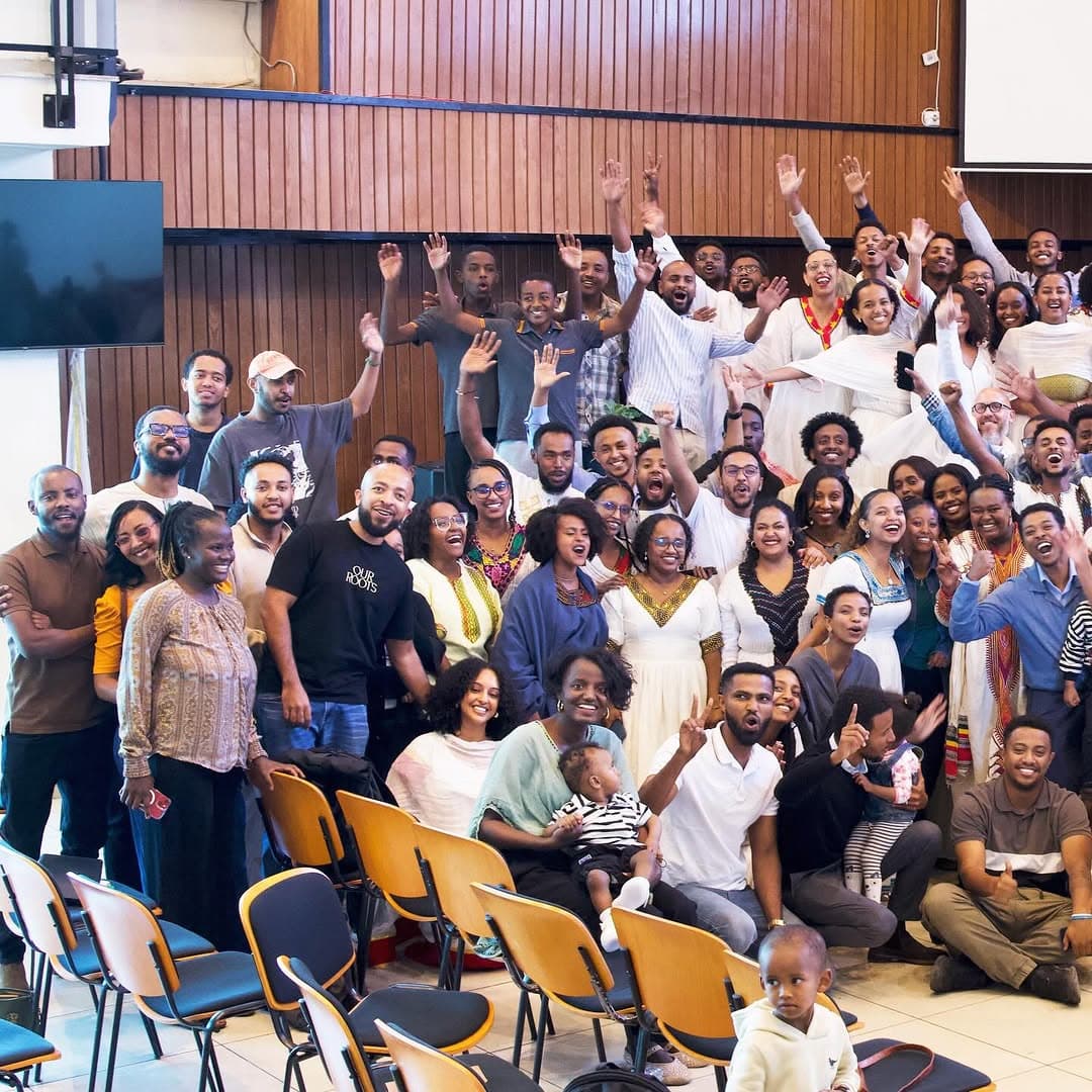 The Trinity Fellowship church family gathered together